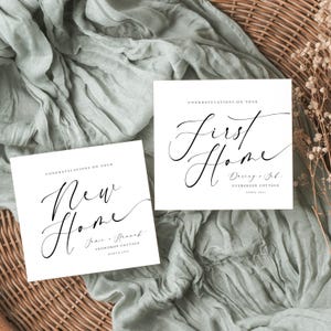 Carte personnalisée de félicitations pour votre FIRST Home | Félicitations |Première maison|Nouvelle maison | Carte d'accueil | Carte de déménagement | Carte de crémaillère