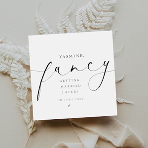 EXTRAVAGANTE personalizado que obtém CASADO MAIS TARDE Cartão De Casamento | Cartão de casamento do marido | cartão de casamento da esposa | Para minha noiva | Marido no dia do nosso casamento