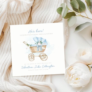 Kaart BABY-DOCHTER | Gefeliciteerd kaart nieuwe dochter, bedankt voor onze kleinkindkaart, aandenken voor nieuwe baby, kaart ouders, nieuwe mama