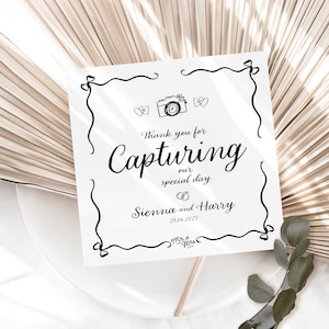 Wedding vendor card, Vendor thank you note, Personalised thank you card for vendors, Custom vendor thank you,
