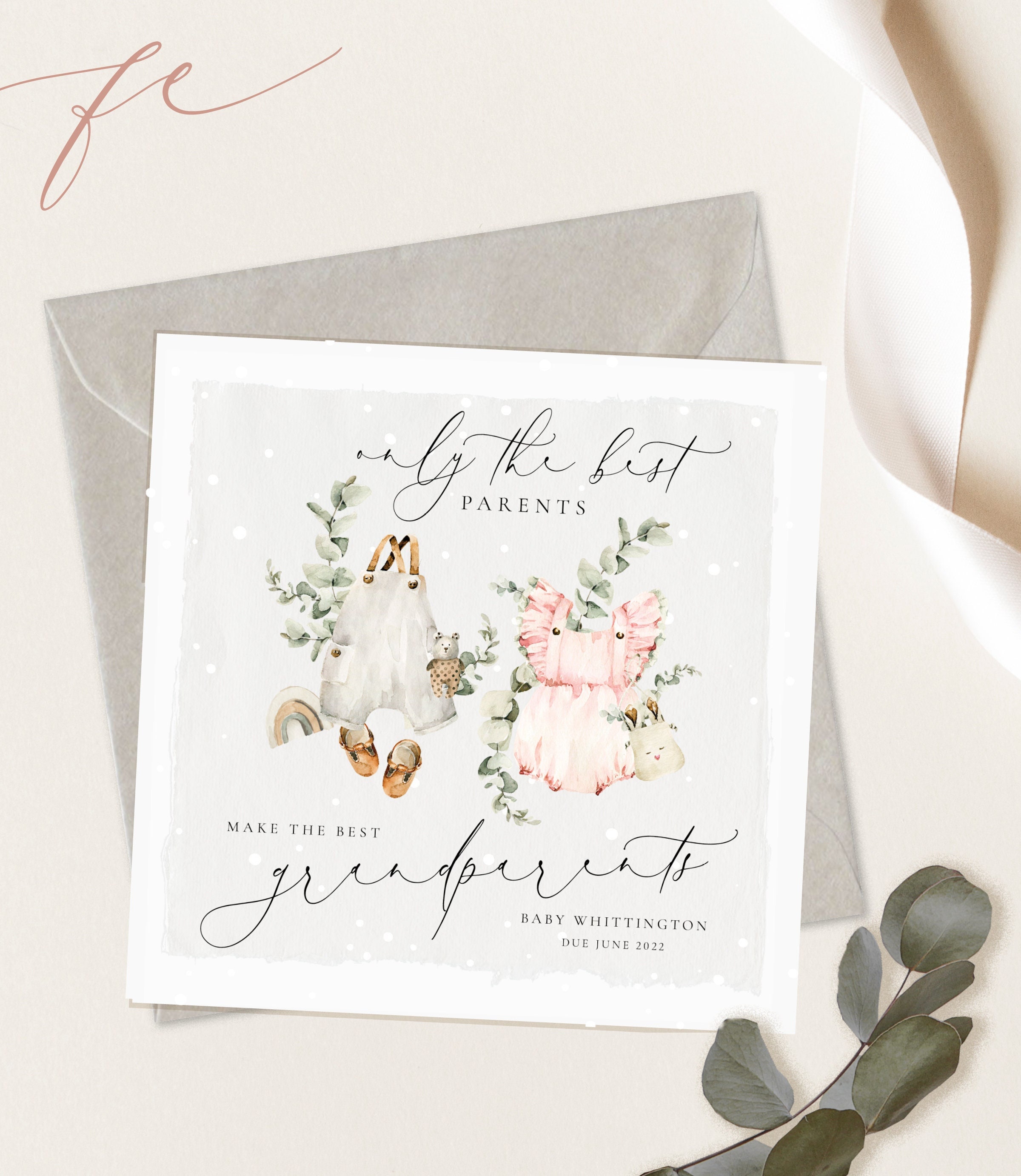 PREGNANCY Announcement Greeting Card Baby Announcement Card Etsy UK