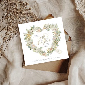 Carte de mariage pour Sœur et beau-frère, carte de félicitations, belle-soeur, beau-frère, cadeau pour couple, carte-cadeau, M. et Mme