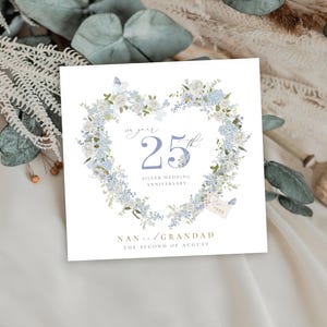Biglietto per anniversario di nozze d'ARGENTO, biglietto per 25° anniversario, biglietto per nozze d'oro, biglietto per 25 anni di matrimonio, 25, 30, 50, 40 argento, platino, diamante