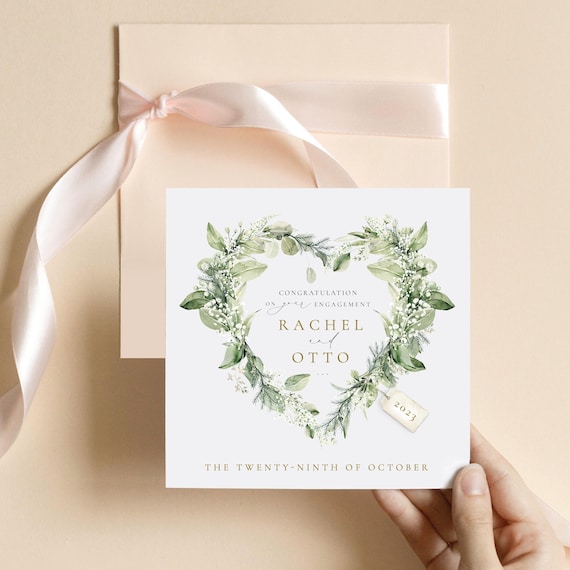 PERSONALISED Engagement card | Engagement Card, Personalised Engagement Card, Congratulations On Your Engagement Card | You're Engaged Card