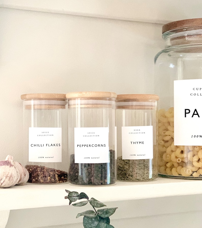KITCHEN PANTRY Storage and Jar Labels Food Labels Drink Etsy UK
