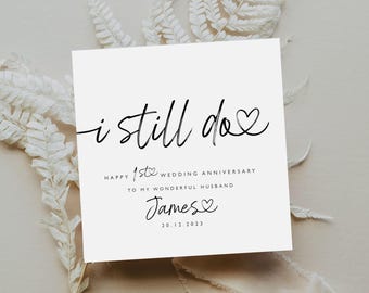 L'ANNIVERSAIRE DE VOTRE ÉPOUSE | C'est toujours le cas | Carte d'anniversaire de mariage | carte pour le premier anniversaire de votre femme | Carte d'anniversaire de mariage pour mari, carte pour femme