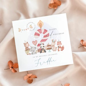 DEUXIÈME carte d'anniversaire personnalisée, deux cartes, carte de 1er anniversaire, mignonne, nièce, petite-fille, filleul, 1er, 2e, 3e anniversaire