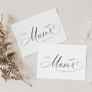 Para minha mãe no dia do meu casamento Cartão | Cartão de casamento da mamãe | Cartão de casamento do papai | Cartão de casamento dos pais | Cartão de lembrança de casamento | Mãe | Pai Obrigado