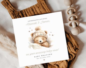 PARENTS TO BE Congratulations Card, Baby Announcement Card, Having a Baby Card, Pregnancy Card, Baby Congratulations, New Baby Shower Gift