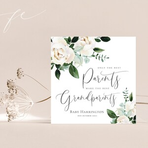 carte de voeux pour faire-part de GROSSESSE, faire-part de bébé à thème | Les meilleurs parents font les meilleures cartes de grands-parents|Carte de mariage | carte de voeux de bébé | FE39