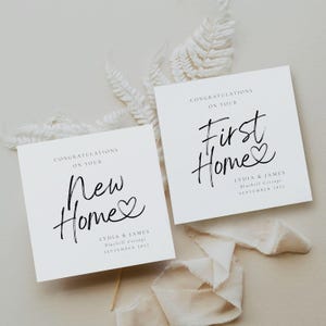 Personalisierte Glückwünsche zu Ihrer NEUEN Home Card | Herzlichen Glückwunsch |Erstes Zuhause|Neues Zuhause | Home-Karte | Bewegte Karte | House Warming Card