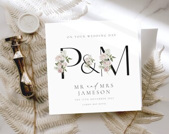 Old English Co. Biglietto Di Anniversario Di Matrimonio Per Cognato E Cognata, Design Con Pinguini Innamorati, Speciale Biglietto Di Auguri Per Anniversario Di Matrimonio, Interno Bianco - Foto 3