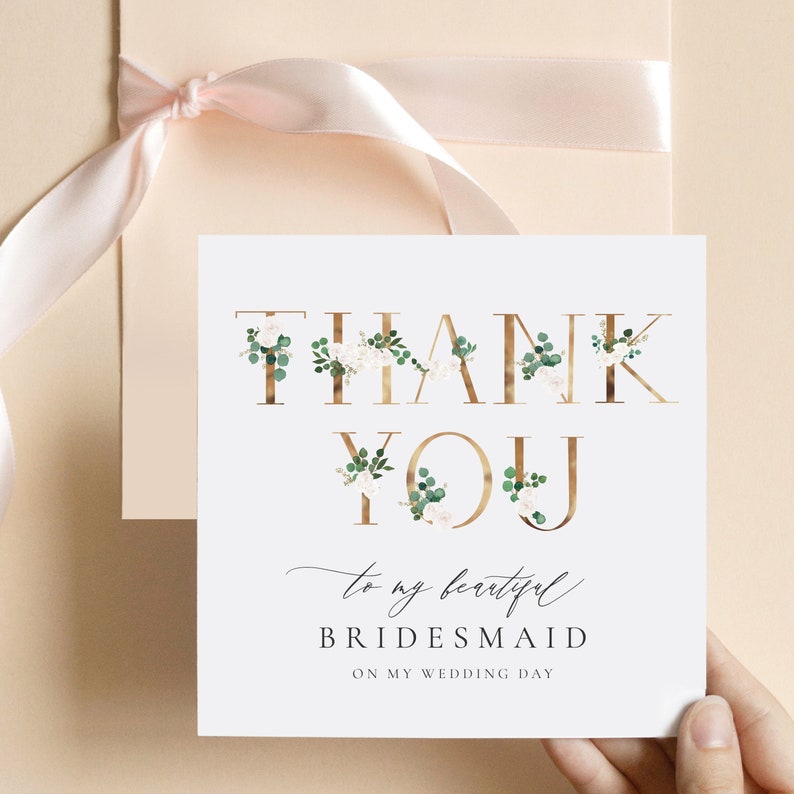 Floral Text to My Mum and Dad Wedding Card Parents Thank You Etsy