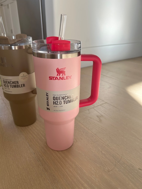 Stanley Tumbler 40oz HOT PINK Camelia Ombre