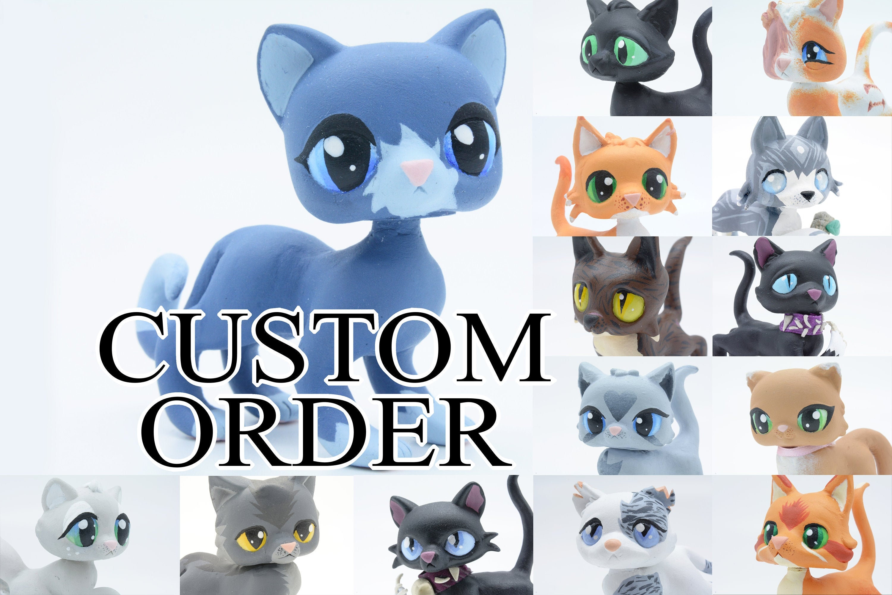 ANY Warrior Cats LPS Custom Littlest Pet Shop Clay Bobble Head Etsy