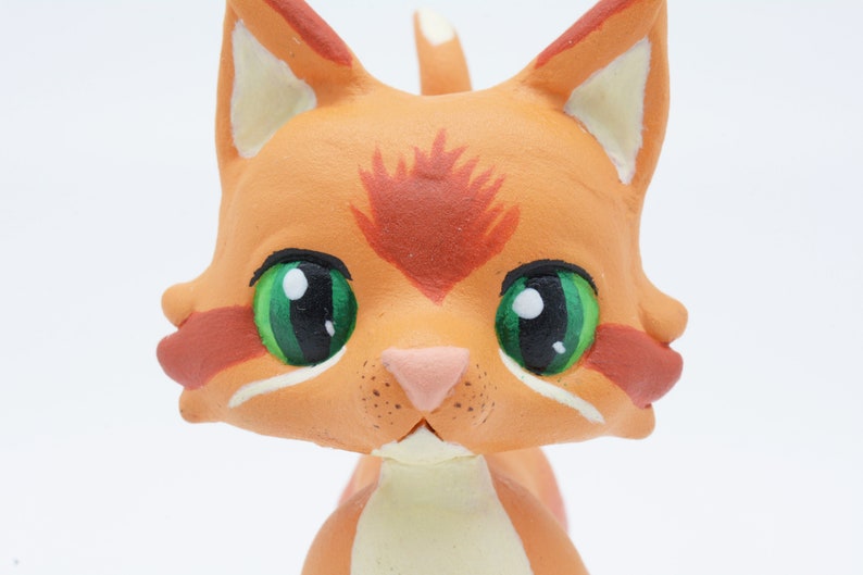 Firestar Warrior Cats LPS Custom Littlest Pet Shop Clay Bobble Etsy