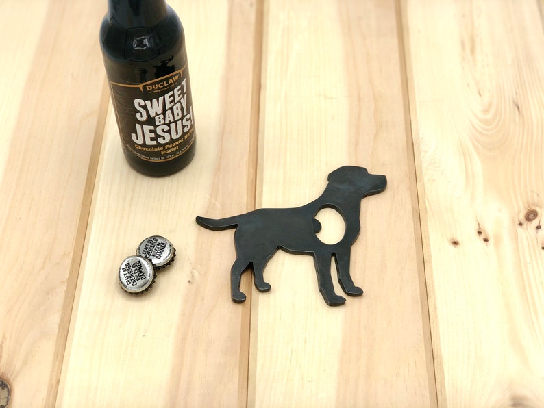 Black Labrador Labrador Retriever Metal Bottle Opener Etsy