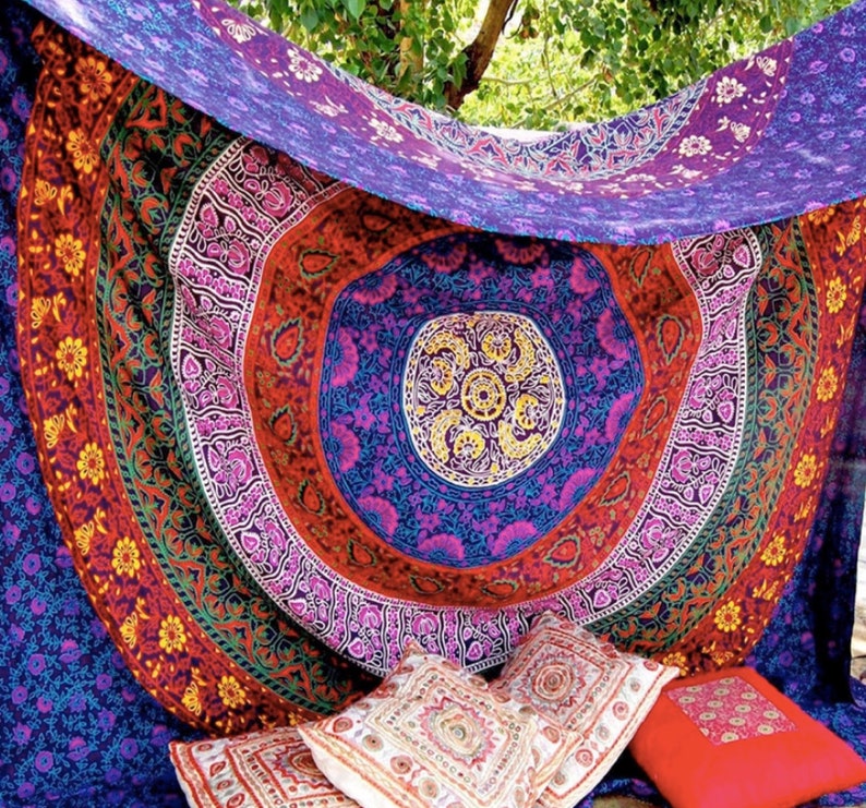 house decorating wall hanging tapestry psychedelic meditation mandala US SELLER house decorating wall hanging tapestry psychedelic meditation mandala US SELLER