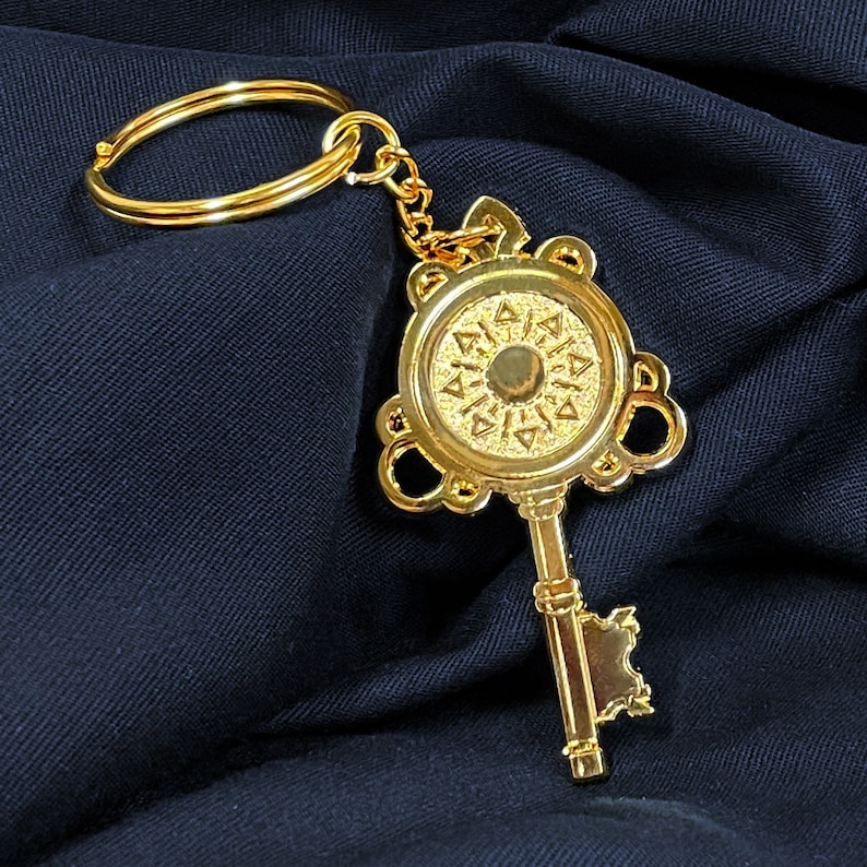 Magical Sun Keychain in Gold for the Alchemist, Witch or Leo - Etsy