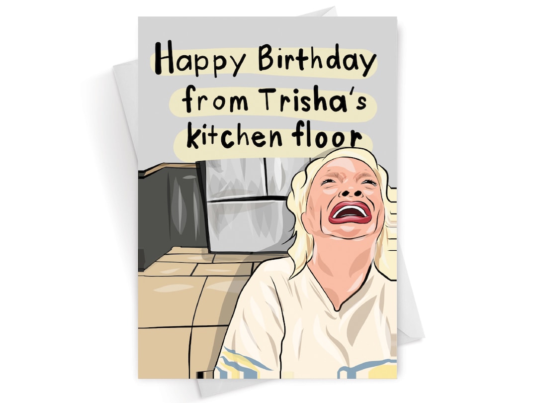 Trisha Paytas Birthday Card Greeting Card Trish Kitchen - Etsy
