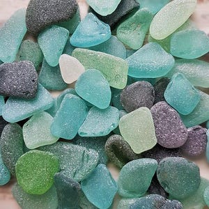 Natural Sea Glass - Frosty Beach Glass in Bulk for Crafts & Decor