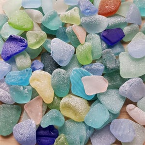 Colorfull sea glass Bulk seaglass Beach combed glass