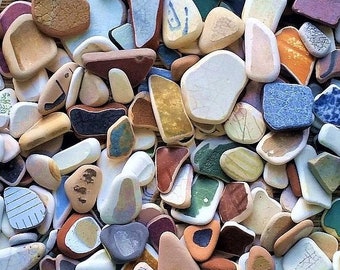Beach combed pottery Sea ceramics for crafts, pottery art, beach decor