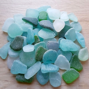 High quality sea glass for jewelry and beach art 30 pcs