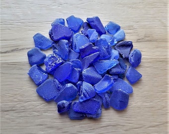 Cobalt blue sea glass Small genuine sea glass 25-100 pieces