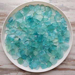 Verre de mer naturel pour créations manuelles : écume de mer et aqua