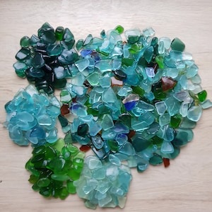 Beach combed seaglass Small sea glass 20-100 pieces Beach art Decor Jewellery