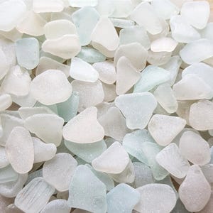 White sea glass bulk for crafts beach decor wedding sea glass art