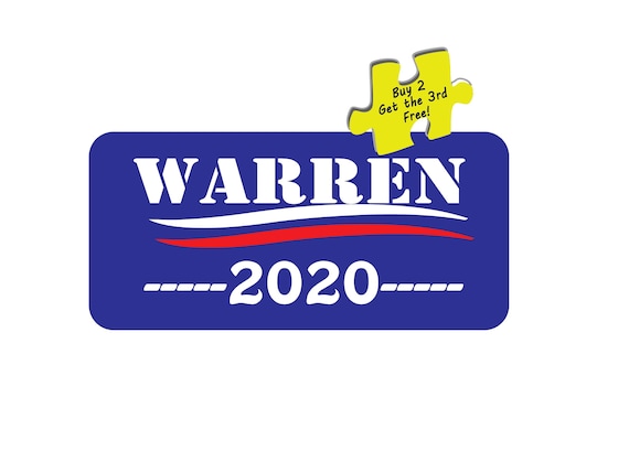 Elizabeth Warren 1// 2020 For President Decal Sticker