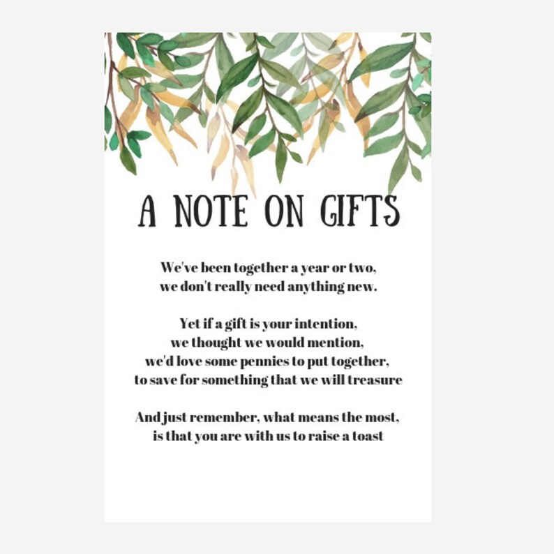 Wishing Well Card Wishing Well Note Wedding Gift Note Etsy