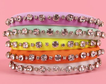 Rhinestone color headband