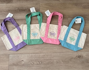 Mini Tote Bag for Shopping/ Lunch/ and more T J ‘S  mini tote bag original canvas bag cotton
