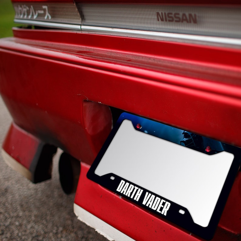 boba fett license plate frame