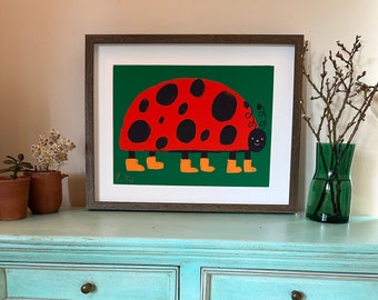 A3 ladybird print