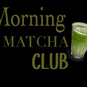Cute Matcha Sticker – Aesthetic Matcha Latte Vinyl Sticker, Waterproof Sticker for Laptop, Water Bottle, Journal, or Gift
