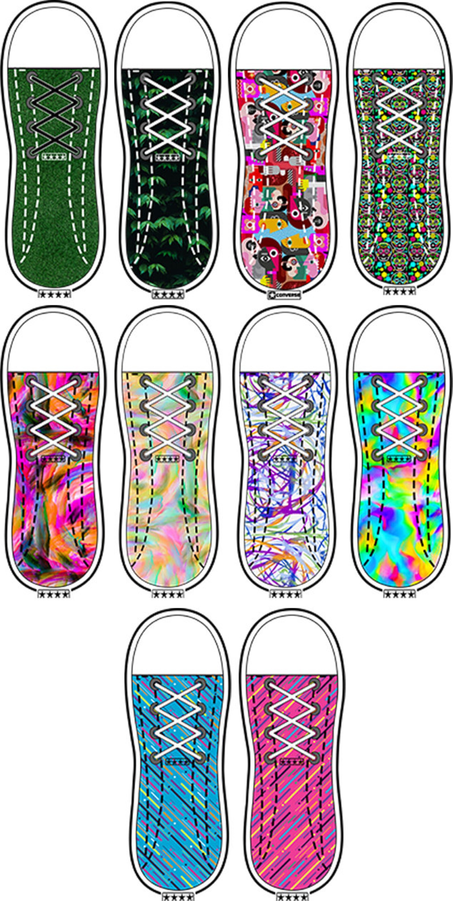 50 Converse Shoe SOCK Sublimation DESIGNS Design bundle Etsy