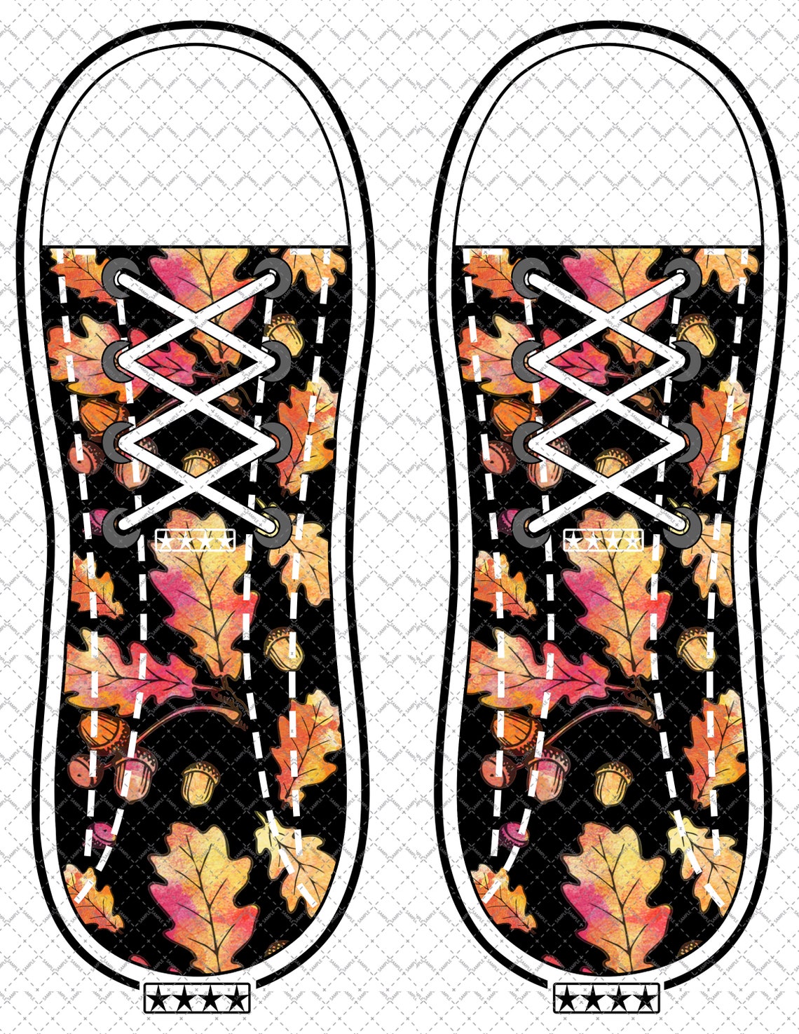 50 Converse Shoe SOCK Sublimation DESIGNS Design bundle Etsy