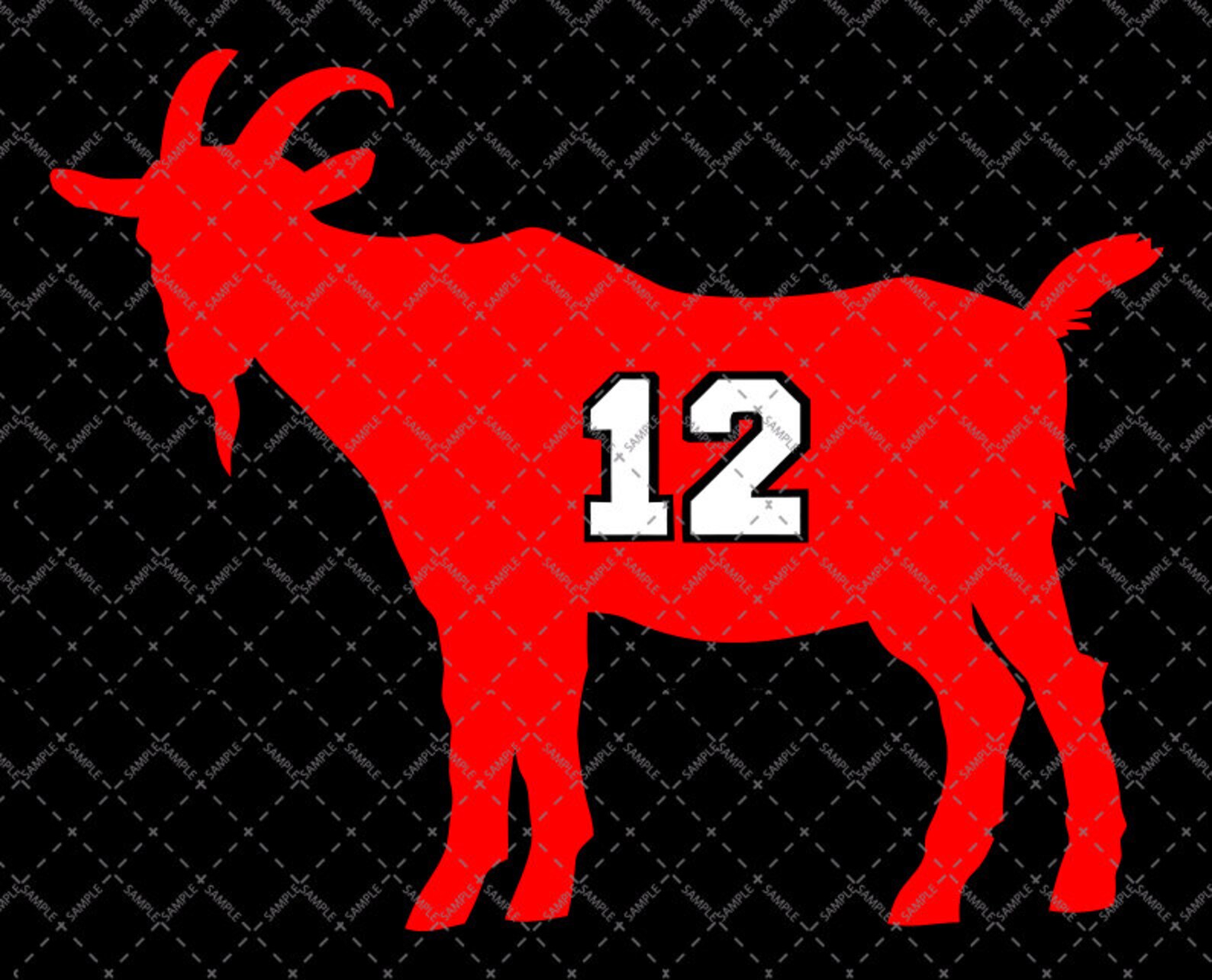 GOAT 12 Svg Tom Brady Goat SVG Brady Goat Tom Brady Goat | Etsy