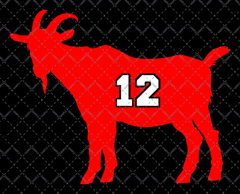 GOAT 12 Svg Tom Brady Goat SVG Brady Goat Tom Brady Goat | Etsy