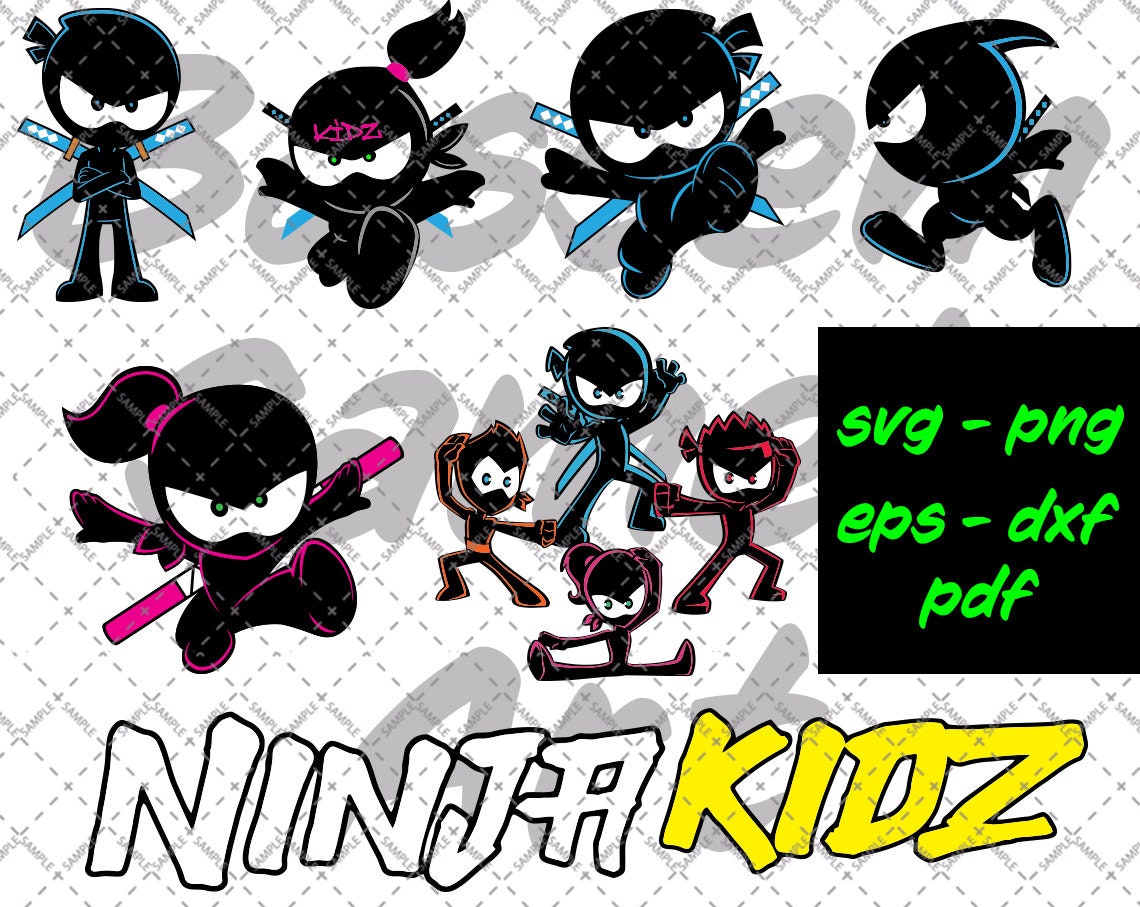 Ninja for Kidz svg bundle, Ninja Kidz TV, Kids Channel, Kids TV, Ninj…