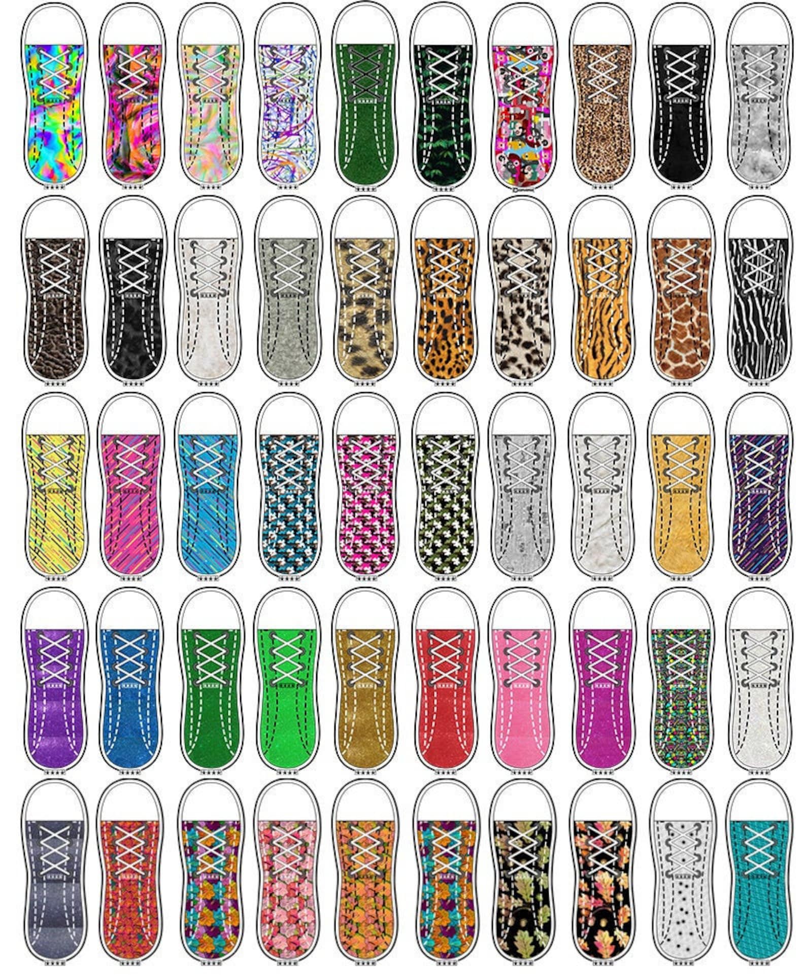 50 Converse Shoe SOCK Sublimation DESIGNS Design bundle Etsy