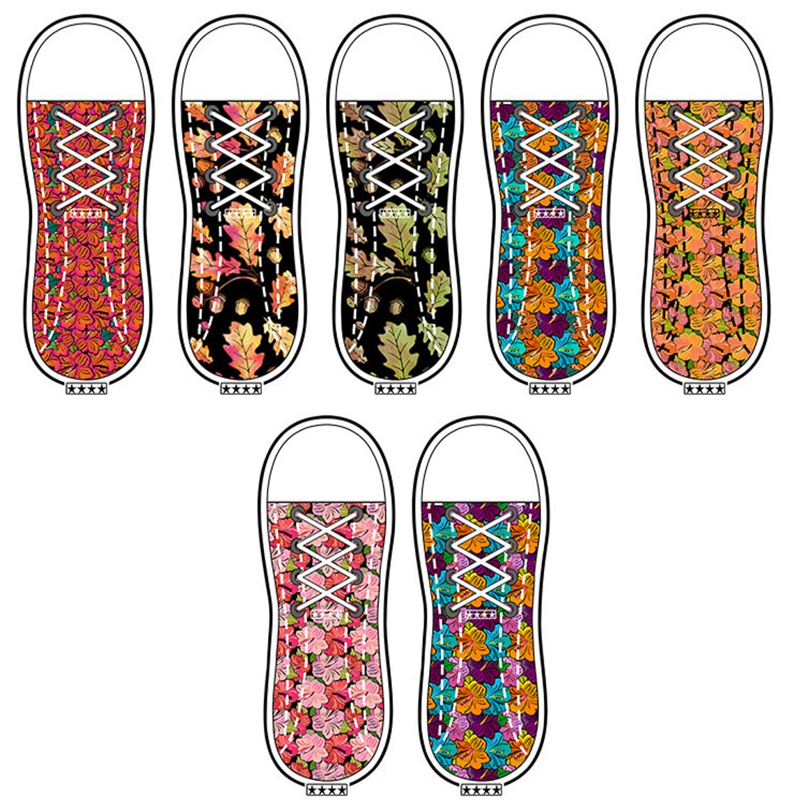 50 Converse Shoe SOCK Sublimation DESIGNS Design bundle Etsy