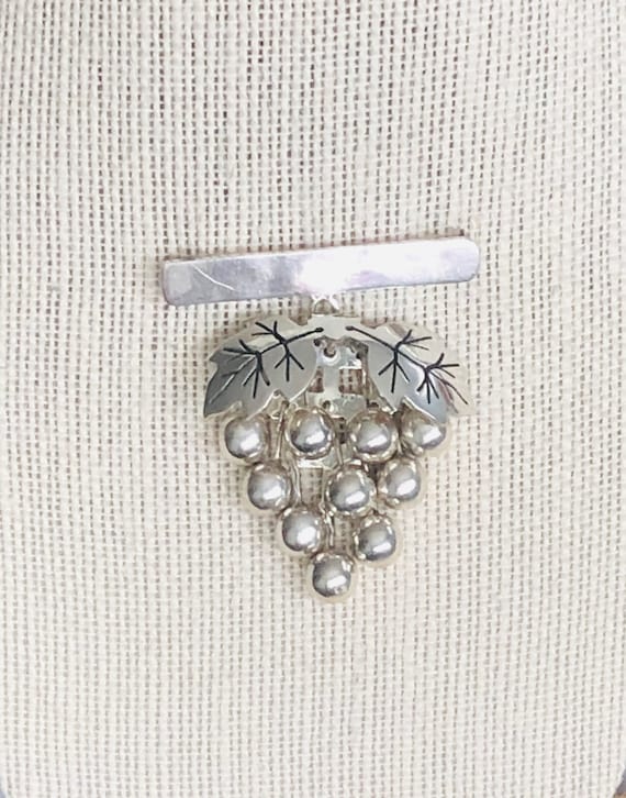 Vintage Mexico Sterling Silver Brooch. - image 1