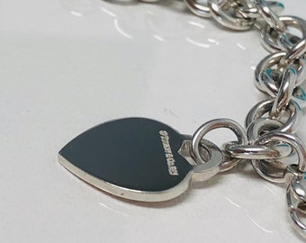 Authentic TIFFANY&Co Heart Tag Charm Bracelet.