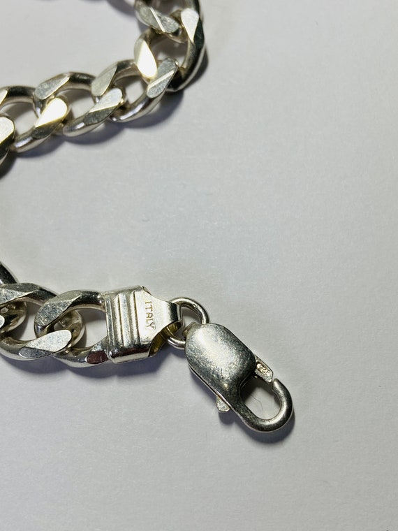 Sterling Silver 925 Curb Link  Bracelet.