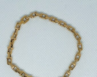 Authentic TIFFANY &co T Narrow Chain Bracelet in 18 Karat Gold. - Etsy